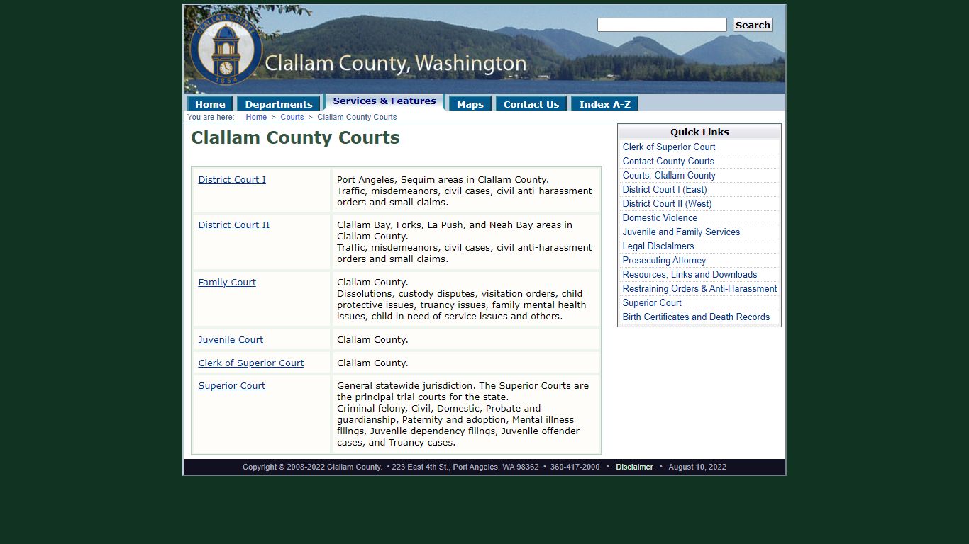 Clallam County Courts